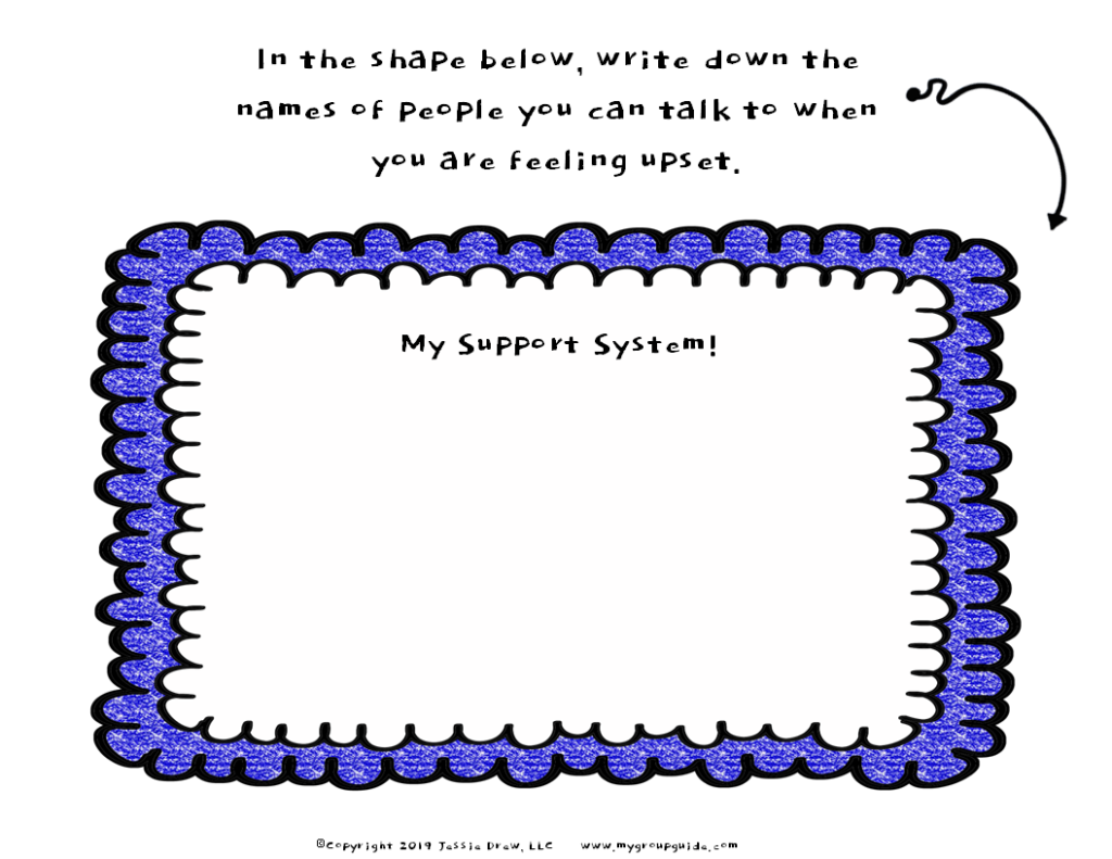 Support Network Group Activity Worksheet My Group Guide- Free Therapy Worksheets, Group Activities, & More!