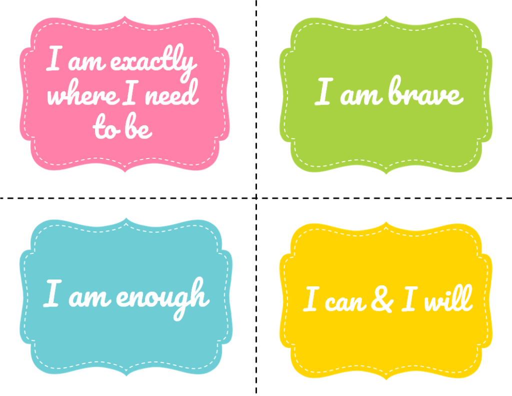 My Group Guide- Free Positive Affirmation Cards