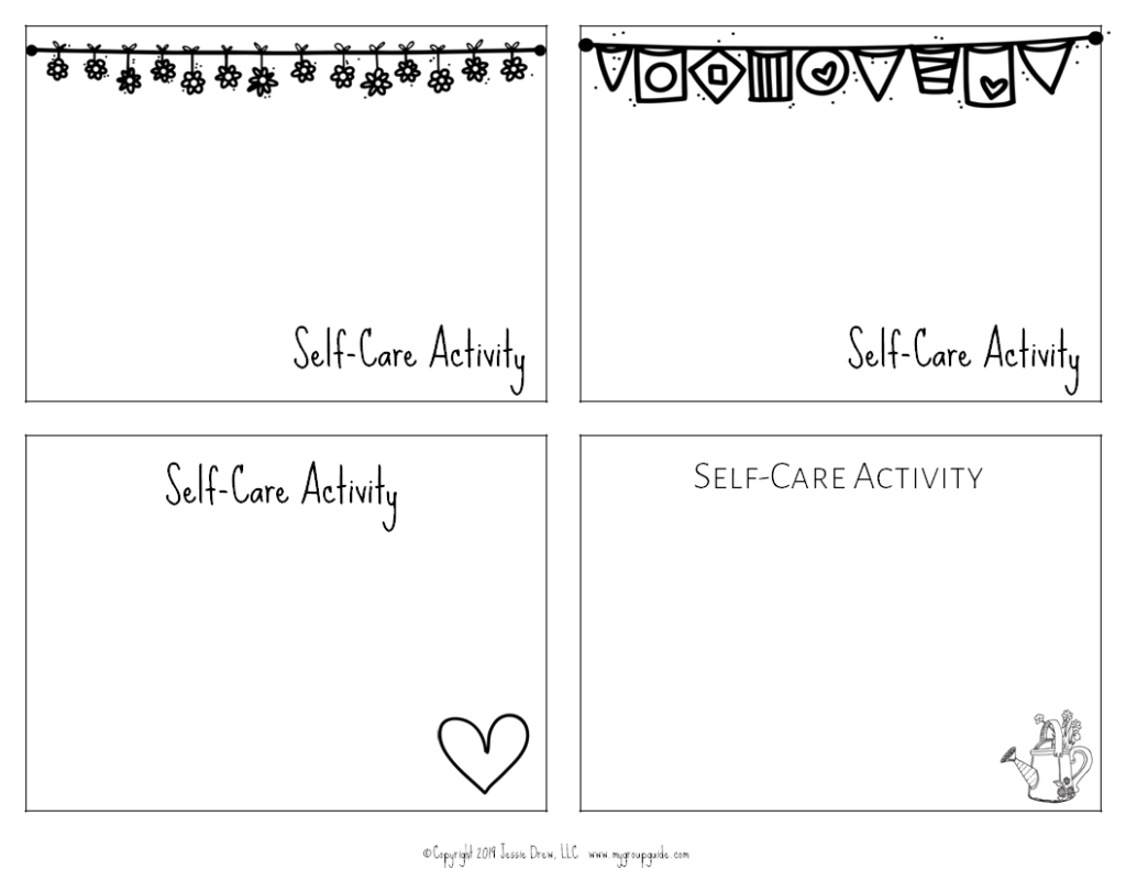 My Group Guide- Free Self-Care Cards
